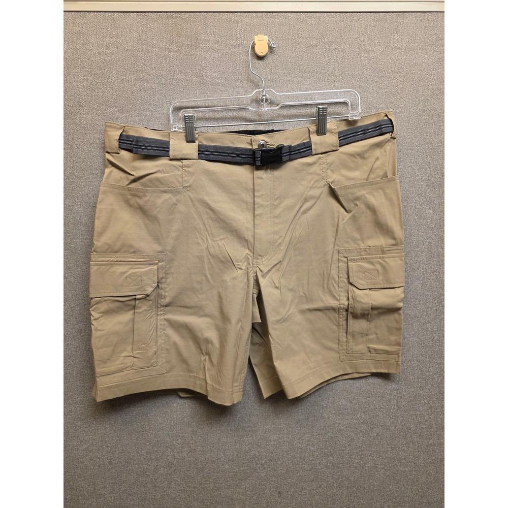Duluth Trading Co Mens DuluthFlex Dry on the Fly 9" Cargo Shorts Tan 2XL 71708